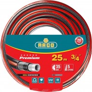 Шланг RACO PREMIUM 3/4, 25 м, 35 атм,пятислойный, поливочный, усиленный двумя слоями армирования, 40300-3/4-25_z01 Шланг RACO PREMIUM 3/4, 25 м, 35 атм,пятислойный, поливочный, усиленный двумя слоями армирования, 40300-3/4-25_z01